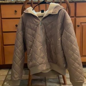 Hollister Sherpa Lined Bomber Jacket